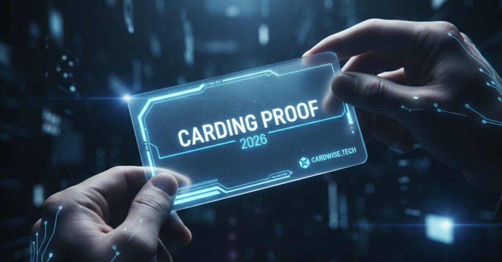 Carding proof verification concept.