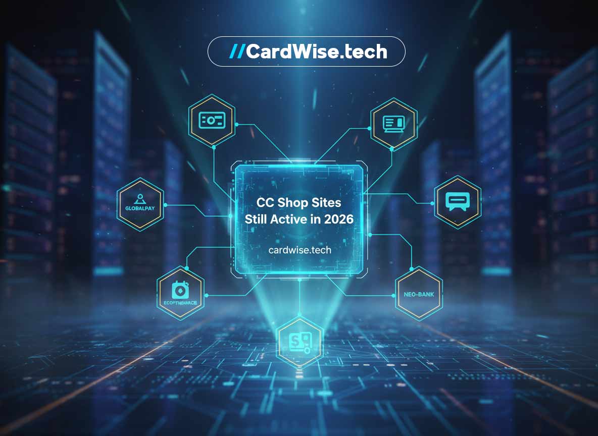 Table of top CC shop sites still active in 2026