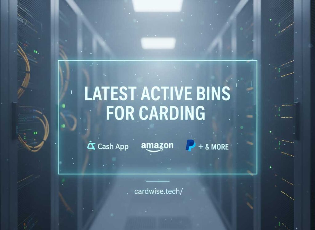 Latest Active BINs for Carding. Diagram showing the structure of a credit card number with the BIN highlighted
