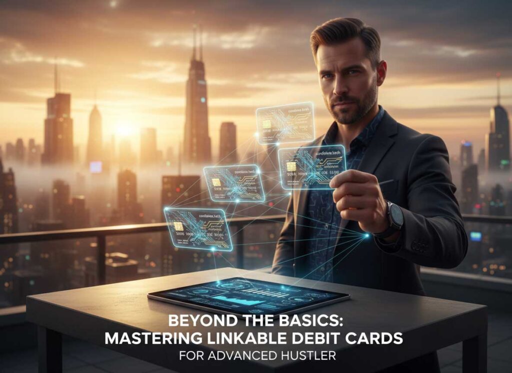 Beyond the Basics: Mastering Linkable Debit Cards for the Advanced Hustler Mastering linkable debit cards for advanced hustlers showing layered operation anatomy with device proxy wallet and bank connections