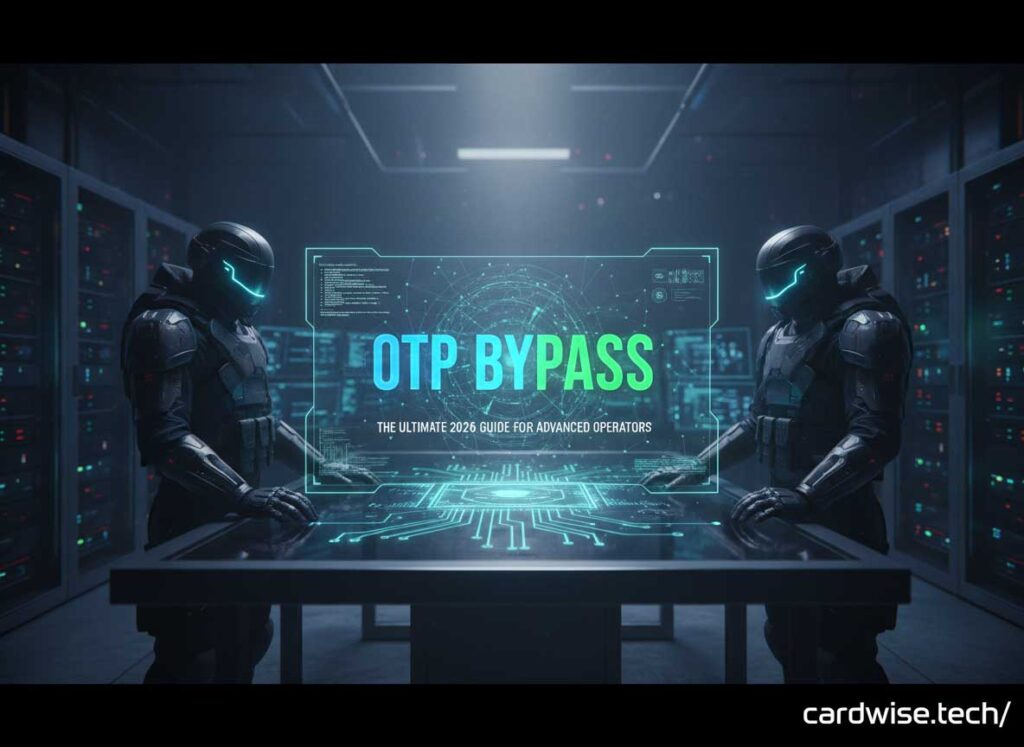 OTP Bypass: The Ultimate 2026 Guide for Advanced Operators Smartphone with OTP code notification surrounded by network diagrams and signal waves representing OTP bypass methods and SMS interception for advanced operators