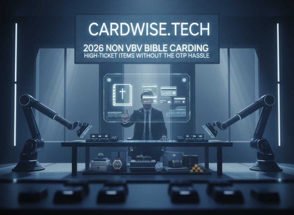A diagram of credit cards, gold bars, and other stuffs reflecting whats clearly written, The 2026 Non VBV Bible: Carding High-Ticket