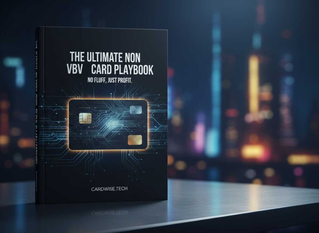 The Ultimate Non VBV Card Playbook: No Fluff, Just Profit Ultimate non VBV card playbook showing 3D secure bypass with card transaction flow to merchants without authentication challenge