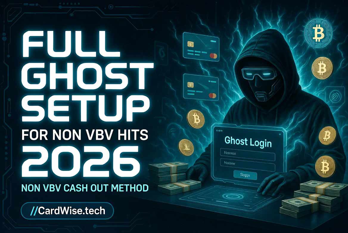 Step by step ghost setup diagram for carding